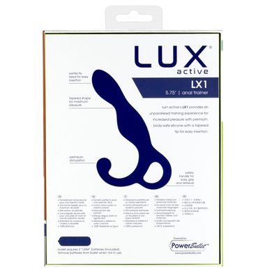 Массажер простаты Lux Active LX1 Anal Trainer 5.75″, Dark Blue, вибропуля в комплекте SO6837 фото