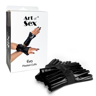 Плісовані манжети на руки Art of Sex - Eva, колір чорный SO7356 фото