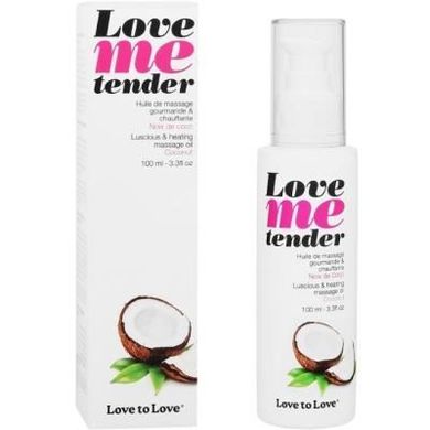 Масажна олія Love To Love - Love Me Tender, Noix De Coco (100 мл), аромат кокоса, без парабенів SO1613 фото