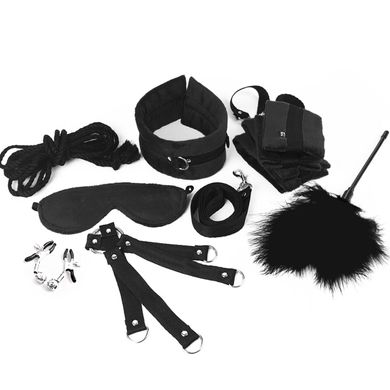 Набор БДСМ Art of Sex - Soft Touch BDSM Set, 9 предметов, Черный SO6598 фото