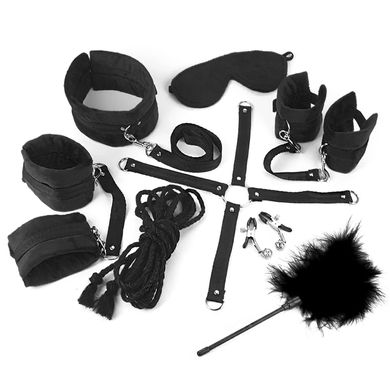 Набір БДСМ Art of Sex - Soft Touch BDSM Set, 9 предметів, Чорний SO6598 фото