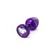 Анальная пробка со стразом Diogol Anni R Heart Purple Кристалл 30мм D81296 фото
