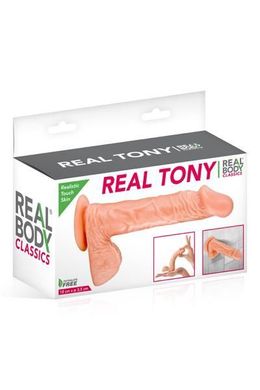 Фалоімітатор Real Body — Real Tony Flash, TPE, діаметр 3,5 см SO1893 фото