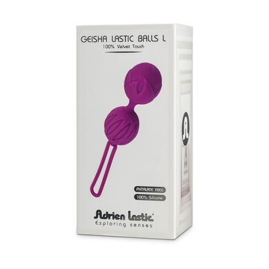 Вагинальные шарики Adrien Lastic Geisha Lastic Balls BIG Violet (L), диаметр 4см, вес 90гр AD40293 фото