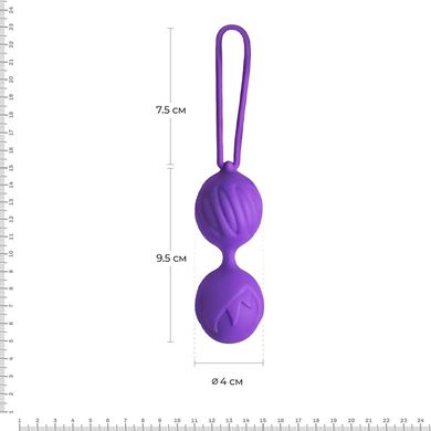 Вагинальные шарики Adrien Lastic Geisha Lastic Balls BIG Violet (L), диаметр 4см, вес 90гр AD40293 фото