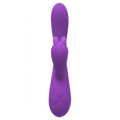 Вибратор-кролик Wooomy Gili-Gili Vibrator with Heat Purple, отросток с ушками, подогрев до 40°С SO7412 фото