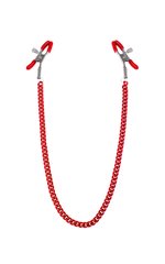 Зажимы для сосков с цепочкой Feral Feelings - Nipple clamps Classic, красный SO3788 фото