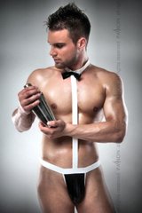 Мужской эротический костюм официанта Passion 021 BODY XXL/XXXL: очень откровенное боди PSM0213 фото