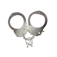 Наручники металлические Adrien Lastic Handcuffs Metallic (полицейские) (мятая упаковка) AD30400-R фото