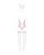Эротический костюм зайки Obsessive Bunny suit 4 pcs costume pink L/XL, розовый, топ с подвязками, тр SO7255 фото 6