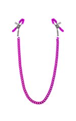 Зажимы для сосков с цепочкой Feral Feelings - Nipple clamps Classic, розовый SO3789 фото