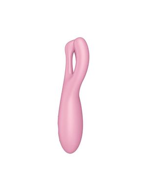 Клиторальный смарт-вибратор Satisfyer Threesome 4 Pink с тремя пальчиками SO6082 фото