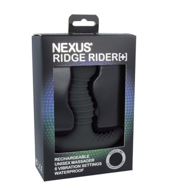 Массажер простаты с вибрацией Nexus Ridge Rider Plus Black, макс диаметр 3,7см, перезаряжаемый RR001 фото