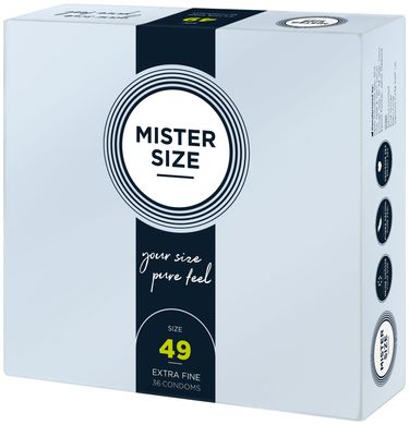 Презервативи Mister Size - pure feel - 49 (36 condoms), товщина 0,05 мм SO8050 фото