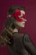Маска кошечки Feral Feelings - Kitten Mask, натуральная кожа, красная SO3410 фото 3