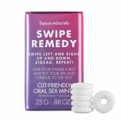 Мятные конфеты Bijoux Indiscrets Swipe Remedy – clitherapy oral sex mints, без сахара, срок 31.08.23 SO5911 фото