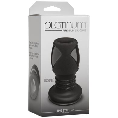 Анальный туннель Doc Johnson Platinum Premium Silicone - The Stretch - Medium - Black SO4923 фото