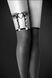 Гартер на ногу Bijoux Pour Toi - WITH HEART AND SPIKES Black, сексуальная подвязка с сердечком SO2223 фото 1