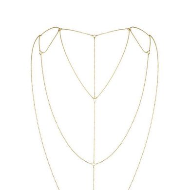 Цепочка для спины Bijoux Indiscrets Magnifique Back and Cleavage Chain - Gold, украшение для тела SO2657 фото