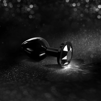 Металлическая анальная пробка с кристаллом Dorcel Diamond Plug Black S SO7808 фото