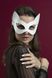 Маска кішечки Feral Feelings - Kitten Mask, натуральна шкіра, біла SO3411 фото 1