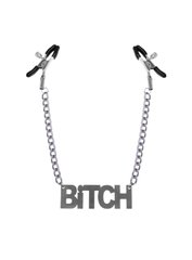 Зажимы для сосков Bitch, Feral Feelings - Nipple clamps Bitch, серебро/черный SO3791 фото