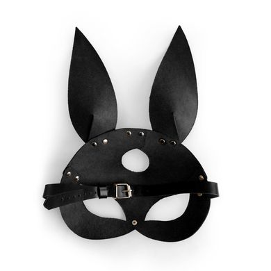 Шкіряна маска Зайчика Art of Sex - Bunny mask, колір Чорний SO9644 фото