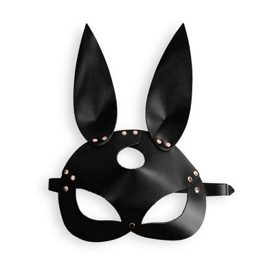 Шкіряна маска Зайчика Art of Sex - Bunny mask, колір Чорний SO9644 фото