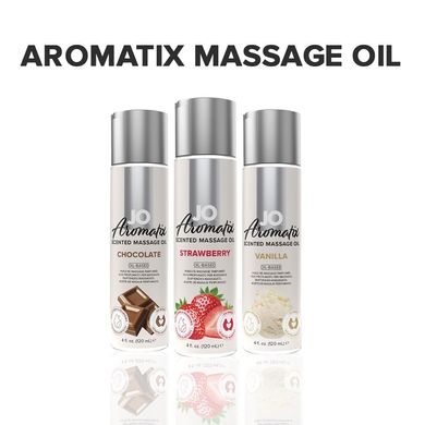 Натуральное массажное масло System JO Aromatix — Massage Oil — Strawberry 120 мл SO6768 фото