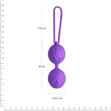 Вагинальные шарики Adrien Lastic Geisha Lastic Balls Mini Violet (S), диаметр 3,4см, масса 85г AD40443 фото