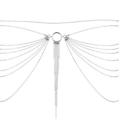 Цепочка трусики или лиф Bijoux Indiscrets Magnifique Waist Chain - silver, украшение на тело SO2659 фото
