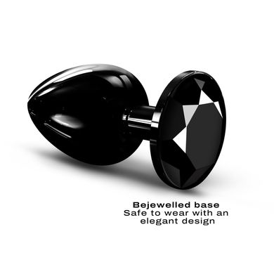 Металлическая анальная пробка с кристаллом Dorcel Diamond Plug Black L SO7810 фото
