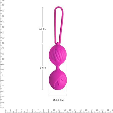 Вагинальные шарики Adrien Lastic Geisha Lastic Balls Mini Magenta (S), диаметр 3,4см, вес 85гр AD40511 фото