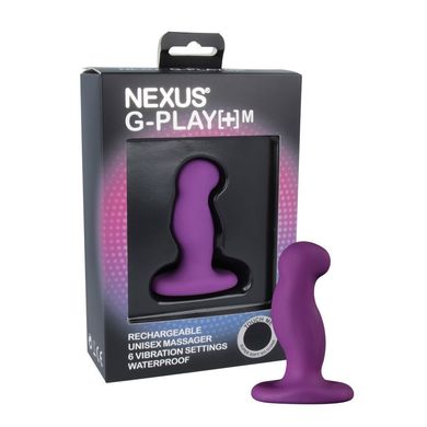 Вібромасажер простати Nexus G-Play Plus M Purple, макс. діаметр 3 см, перезаряджуваний GPM002 фото