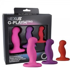 Набір вібромасажерів простати Nexus G-Play Trio Plus, макс діаметр 2,3-3,0-3,5 см, для новачків SO2142 фото