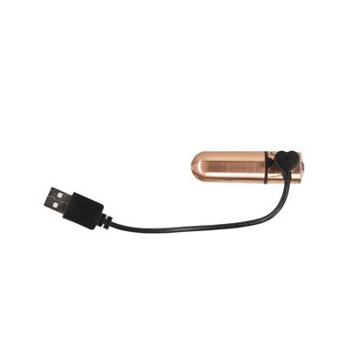 Вибропуля PowerBullet First-Class Bullet 2.5″ with Key Chain Pouch, Rose Gold, 9 режимов вибрации SO6847 фото