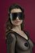 Маска на очі з заклепками Feral Feelings - Blindfold Mask, натуральна шкіра, чорна SO3415 фото 1