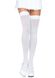 Плотные непрозрачные чулки Leg Avenue Opaque Nylon Thigh Highs White, one size SO7983 фото 1