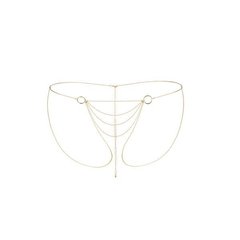 Цепочка-трусики Bijoux Indiscrets Magnifique Bikini Chain – Gold, украшение для тела SO2662 фото