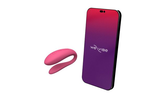 Смарт-вибратор для пар We-Vibe Sync Lite Pink, 10 виброрежимов, можно совмещать с проникающим сексом SO8766 фото