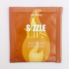 Пробник масажного гелю Sensuva - Sizzle Lips Cinnamon Pastry (6 мл) SO3377 фото