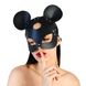 Шкіряна маска зайчика Art of Sex - Mouse Mask, колір Чорний SO9649 фото 1