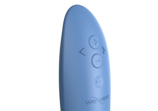 Смарт-вибратор We-Vibe Rave 2 Twisted Pleasure Blue, для точки G и входа во влагалище, 2 мотора SO8768 фото