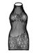 Платье-сетка со стразами Leg Avenue Rhinestone halter mini dress Black, открытая спина, one size SO7882 фото 7