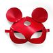 Шкіряна маска зайчика Art of Sex - Mouse Mask, колір Червоний SO9650 фото 3
