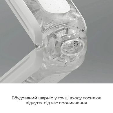 Мастурбатор Tenga Flip Zero White, змінна інтенсивність стимуляції, розкладний TFZ-001 фото