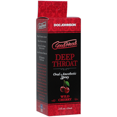 Спрей для мінету Doc Johnson GoodHead DeepThroat Spray - Wild Cherry 59 мл для глибокого мінету SO2800 фото