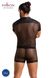 Комплект сетчатого мужского белья Passion 052 Set Michael L/XL Black, рубашка, боксеры, заклепки SO7624 фото 6