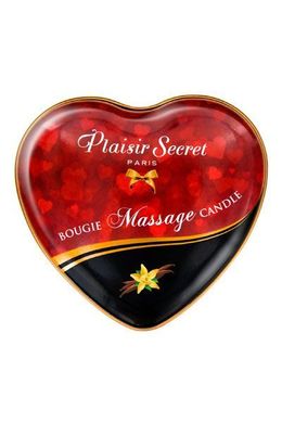 Массажная свеча-сердечко Plaisirs Secrets Vanilla (35 мл) SO1865 фото