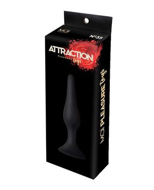 Анальная пробка на присоске MAI Attraction Toys №35 Black, длина 15,5см, диаметр 3,8см SO5008 фото